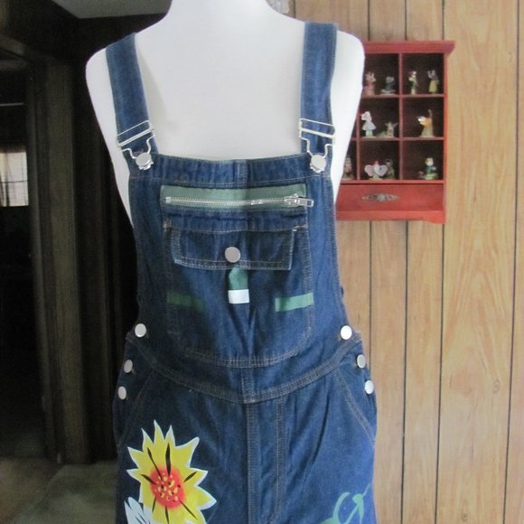 LADIES SUNFLOWER OVER ALLS BRAND NEW COTTON/POLYES - Picture 4 of 14